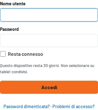 Accesso con "Resta connesso"