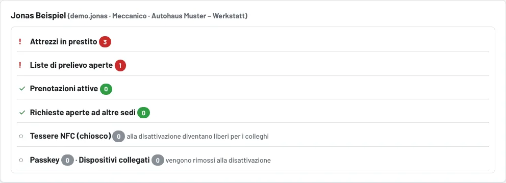 Controllo uscita: ciò che è ancora in sospeso