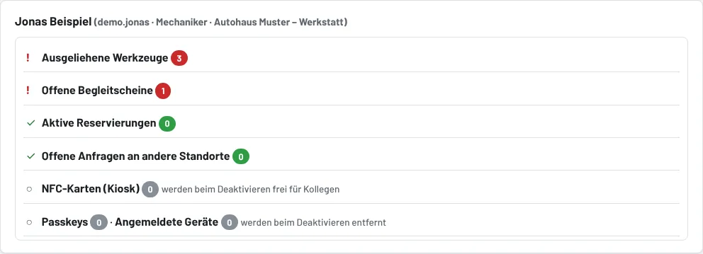 Austritts-Check: was noch offen ist
