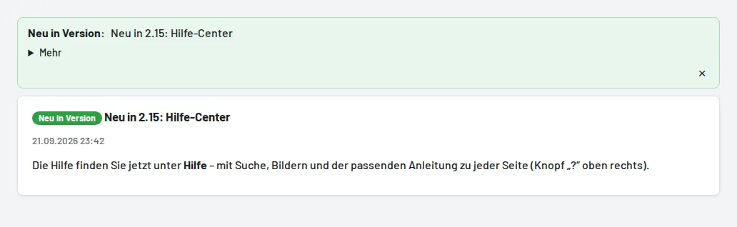 Mitteilungen