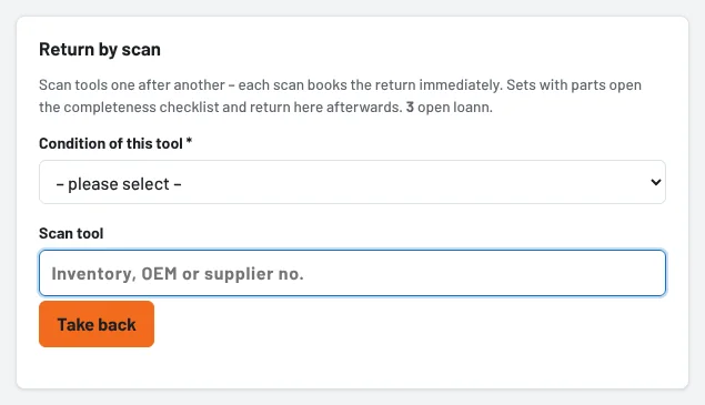 Return by scan: condition before each scan